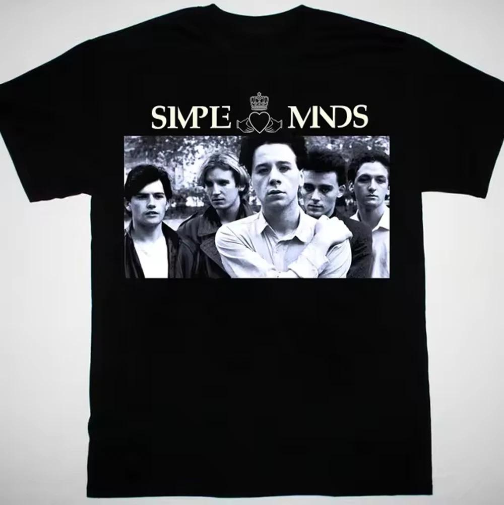 

NEW Simple Minds BLACK 100% Cotton T-shirt Mens Tees Top Unisex Tee All sizes S to 5Xl 2F190 4XL
