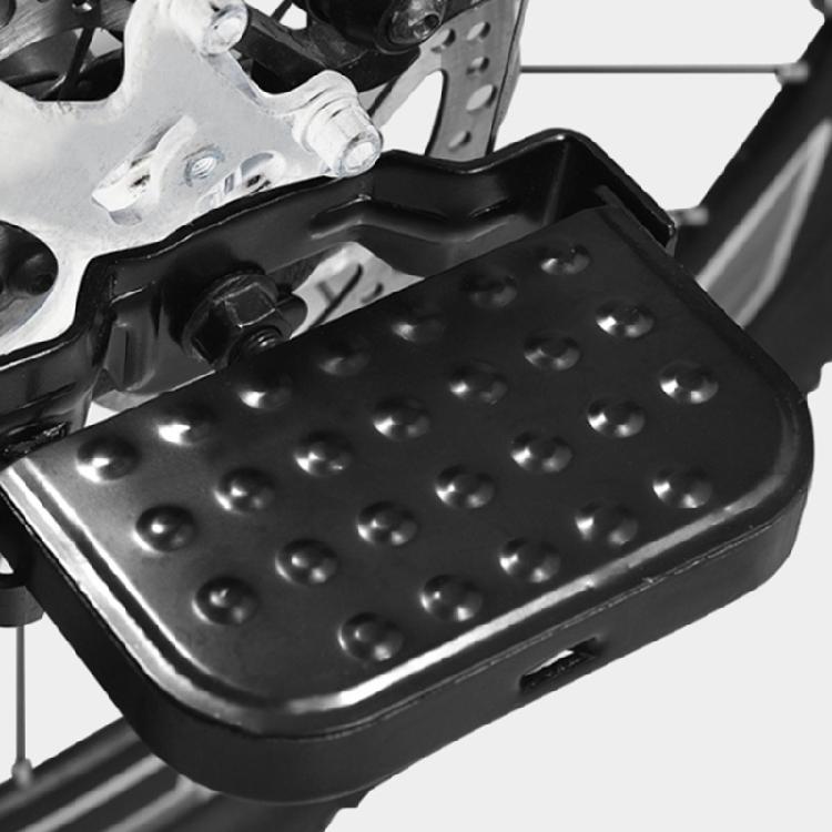 2Pcs Bike Rear Pedals Steel Folding Bike Pegs Non-slip Bicycles Footrests Pedals