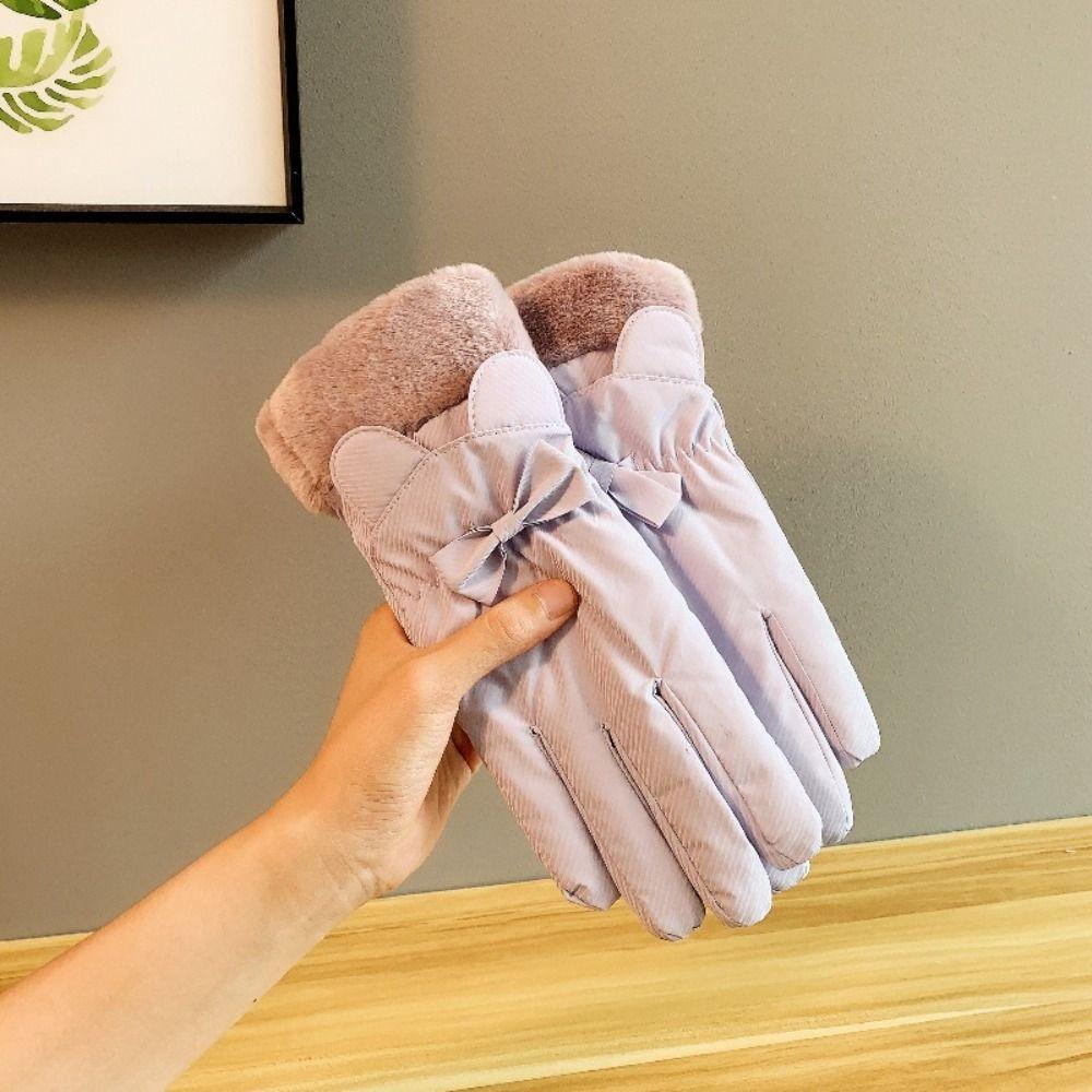 Windproof Women Winter Gloves Protection Outdoor Warm Gloves Motorcycle Riding Gloves  Casual
