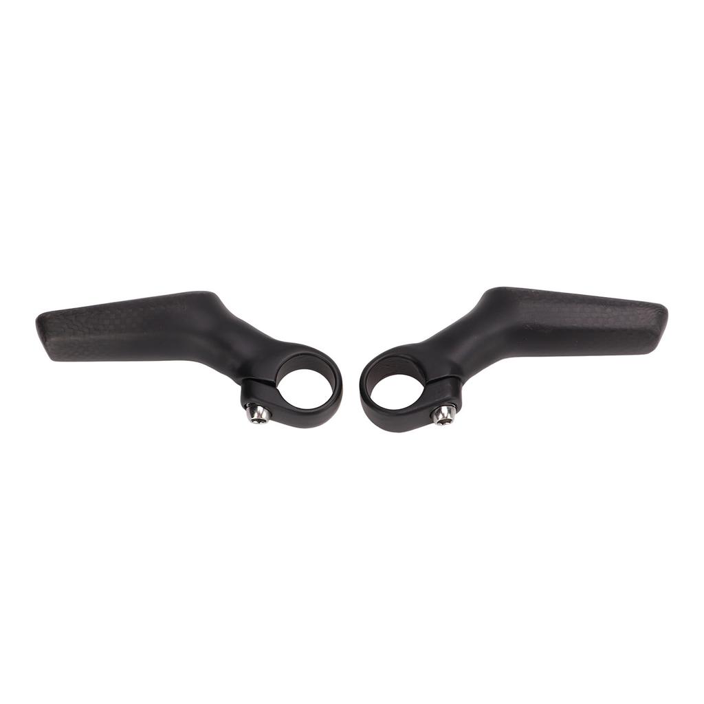 Mountain Bike Handlebars Bar Ends 1 Pair Carbon   3K L Shape Ergonomic Road Bike Bar Ends for 22.2mm Bike Handlebar