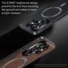 Wireless Charging Magnetic Case For Samsung S26 Ultra S25 Plus S24 FE PU Leather Shockproof Cover For Galaxy S26Ultra Bumper