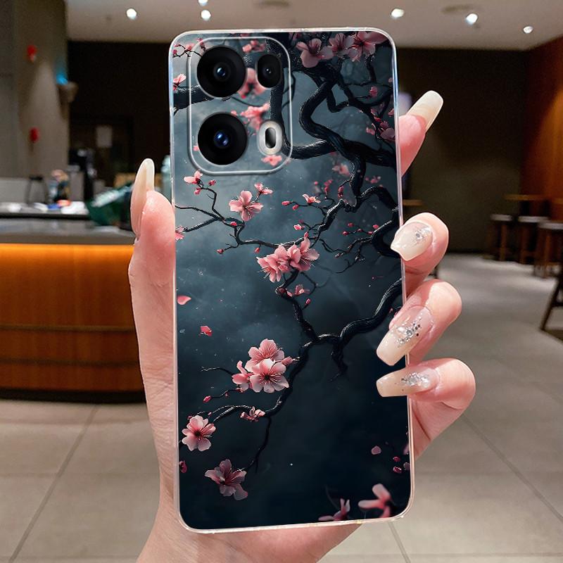 

For Oppo Reno 13 Pro 5G 2024 Case Clear Luxury Fashion Butterfly Flowers Soft Shell Casing For Reno13 13Pro Reno13Pro Slim Cover Oppo Reno 13 5G