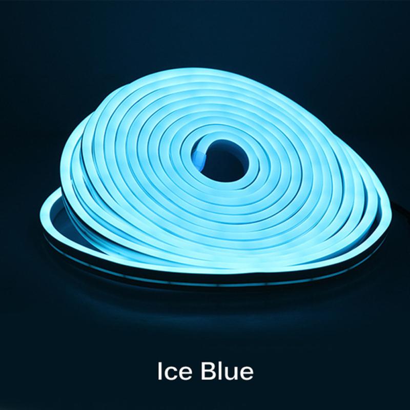 Led Flexible Silicone Neon Light Strip Set 2835 5m 12v Low Voltage 6x12 Waterproof Flexible Light