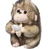 PP Cotton Banana Monkey Plush Toy Fluffy Banana Monkey Doll Funny Monkey Stuffed Doll  Kids Gift