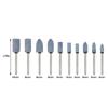 10Pcs Wheel Head Electric Grinding Stone Wheel Blue Mini Drill Rotary Tools Durable Polishing Head