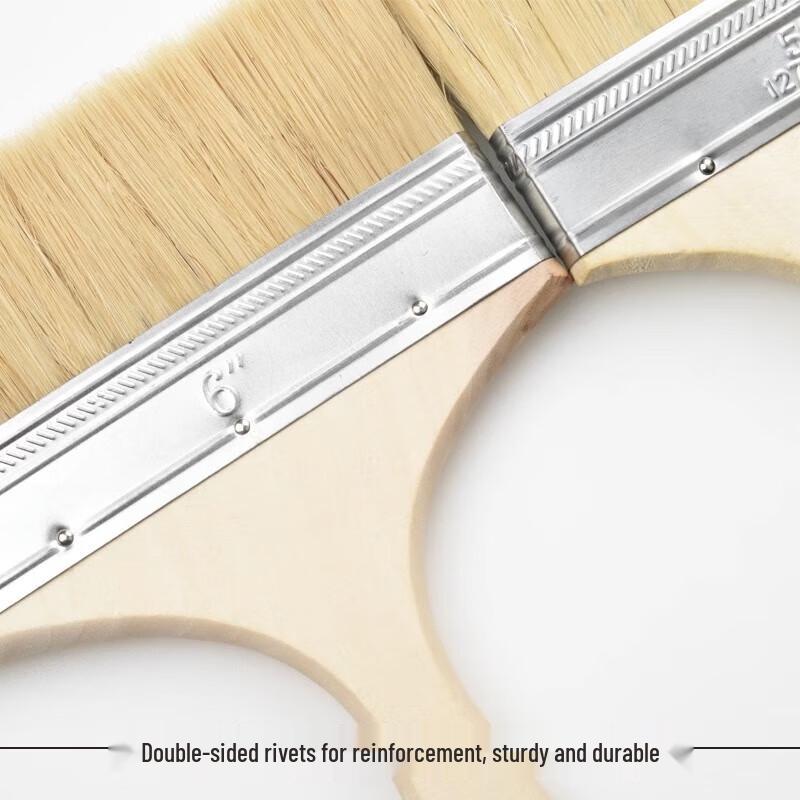 Allied 5-inch Wooden Handle Hog Bristle Paint Brush - 10 Pack