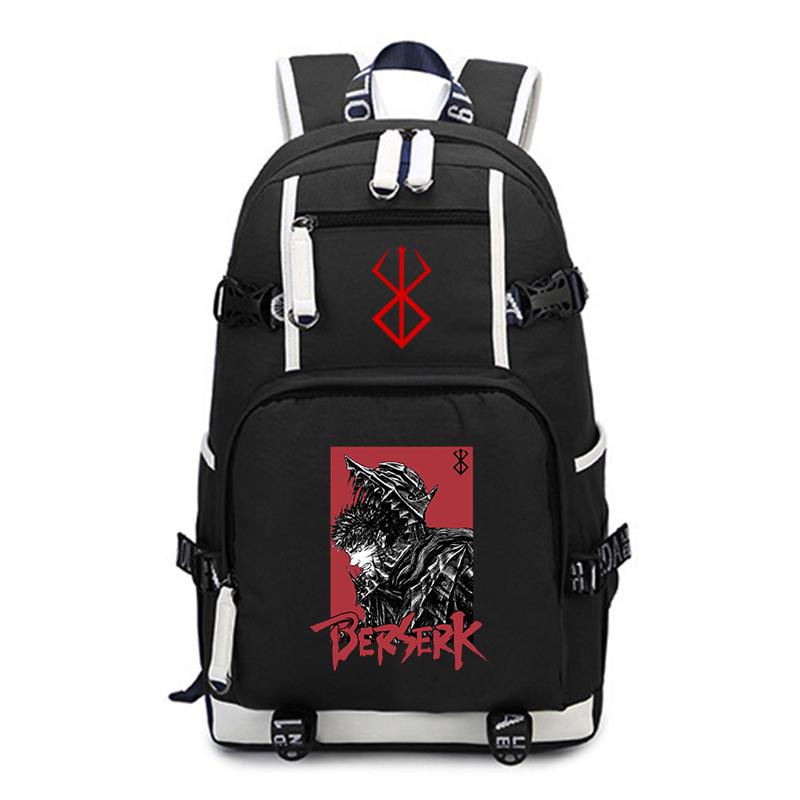 Anime Berserk Printed Teenager Laptop Backpack