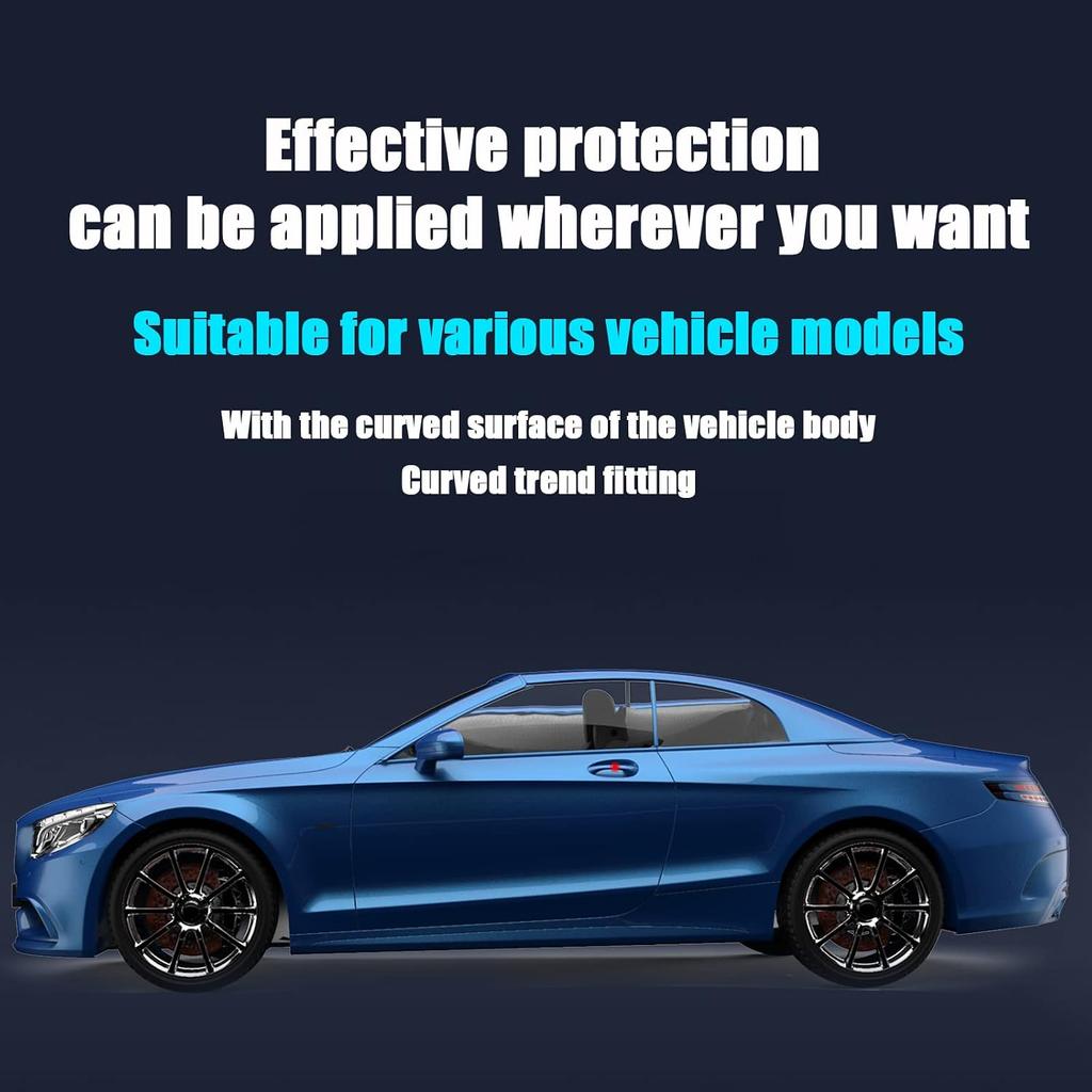 QODOLSI 4 PCS Car Door Bowl Protector, Transparent Scratch Protector, Universal Paint Protection Film