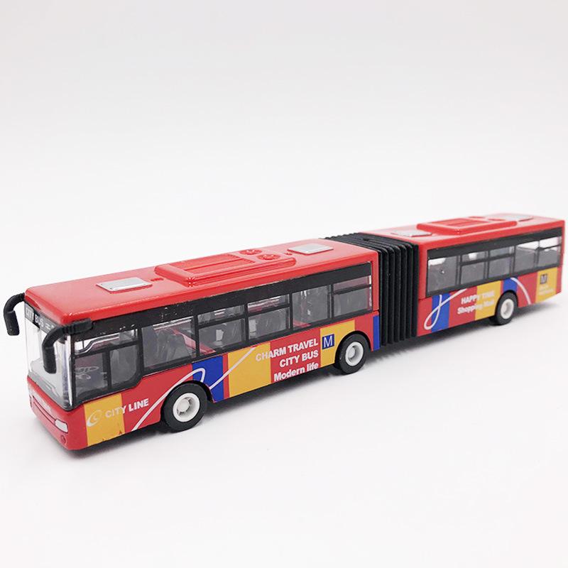 Model autobusu doubledecker v měřítku 1/64 - Slitina, hračka - Zatáhni a jeď pro nekonečnou zábavu - Ideální dárek pro děti - Autentická replika