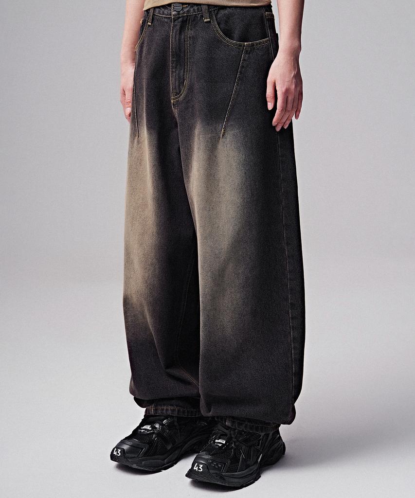 ZENDUST Par Tapered Dart Denim Pants Blue