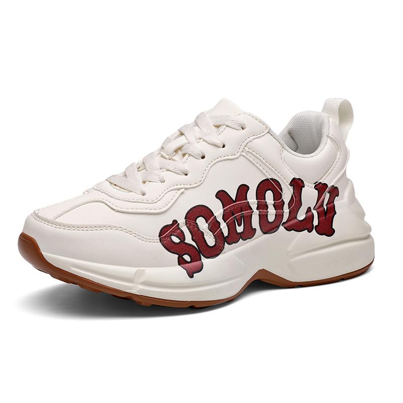 Fashion Designer Mens Women Luxury Chunky Casual 2024 Shoes Brand Leather Platform Sneakers for Men Girls Boys Tennis Tennis Original