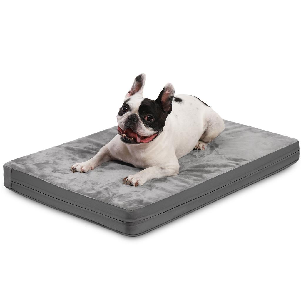 Large Extra Dog Pet Bed Washable Sponge Orthopedic Crate Zip Flat Mattress