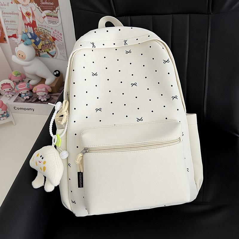 Schultasche Mode Gepunktet Lässig Niedlich Schüler Schultasche Mittelschüler Einfach Vielseitig Rucksack Trendig Cool Leicht Schüler Tasche