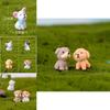Exquisite Mini Resin Dog Dolls 12 Style Ornaments Enhancing Your Gardens Aesthetic Appeal