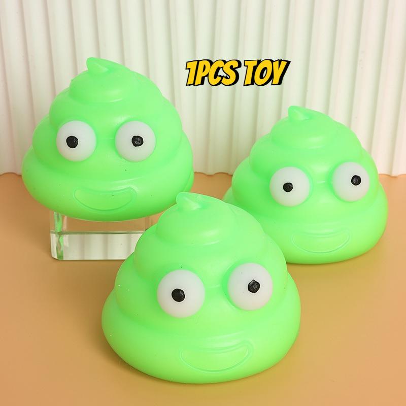1PCS Poop Sticky Ball Squeeze Pinch Ventilation Balls Stress Reducing Toy Adult Children Teenagers Gifts TPR Funny Tricky Poops