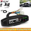 AD Motorcycle Speedometer Universal LED Tachometer Digital Dashboard Km/h MPH Odometer Meter Motor Gauge Sensor + Y/Z/W Bracket