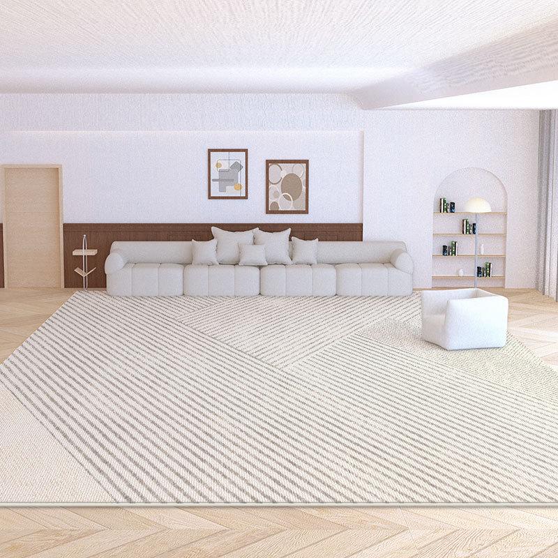 Covor de Velur de Lux Nordic Stil Wabi-Sabi – Crem Minimalist Covor de Podea pentru Living