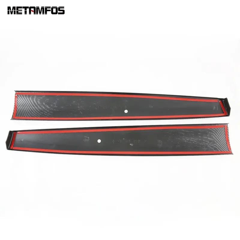 For Tesla Model Y 2024 Carbon Fiber Center Console Dashboard Panel Strip Molding Trim Interior Accessories