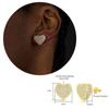 Rock Hip Hop Iced Out Stud Earring for Men Male Ice Studded Zircon Gold Color Piercing Ear Accessories Hiphop Trend