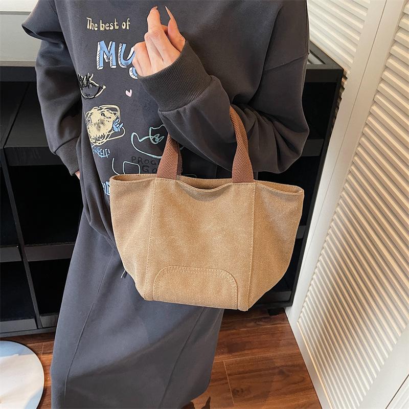 Simple Fashion Trend Versatile Daily Commute Outdoor Sports Travel Texture Lightweight Creative Large Capacity Canvas Bag