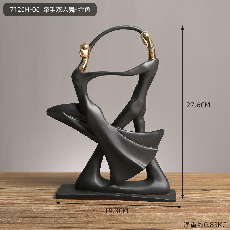 Home Character Ornaments Resin Situation Office Decorations Handicrafts Creative Love Sculpture Light Luxury Art Decoration