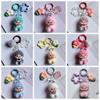 Resin Flocking Monchichi Keychain Cute Monkey Baby Trendy Keyring Cartoon Pendent Keys Bags Hanging Accessories Small Gifts