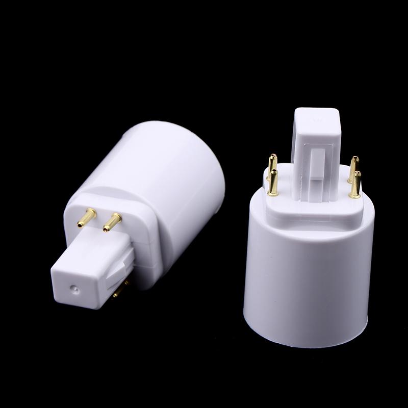 3Pcs 4 Pin Conductive G24 To E26/E27 Socket Adapter G24Q Lamp Base Adapter G24Q To Medium Light Socket Converter