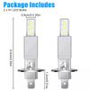 2Pcs 2000Lm H1 Led Headlight Bulb Car Head Fog Light 6000K White 12V-24V Super Bright,Plug And Play Fanless