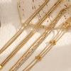 Fashionable Inspired Stainless Steel Multilayer Geometric Hand Chain For Women