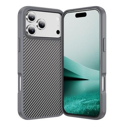 Luxusní magnetický pevný kryt na telefon s texturou uhlíkových vláken pro iPhone 17 Air 16 E 15 14 Plus 13 12 Pro Max Ochranný kryt Magsafe