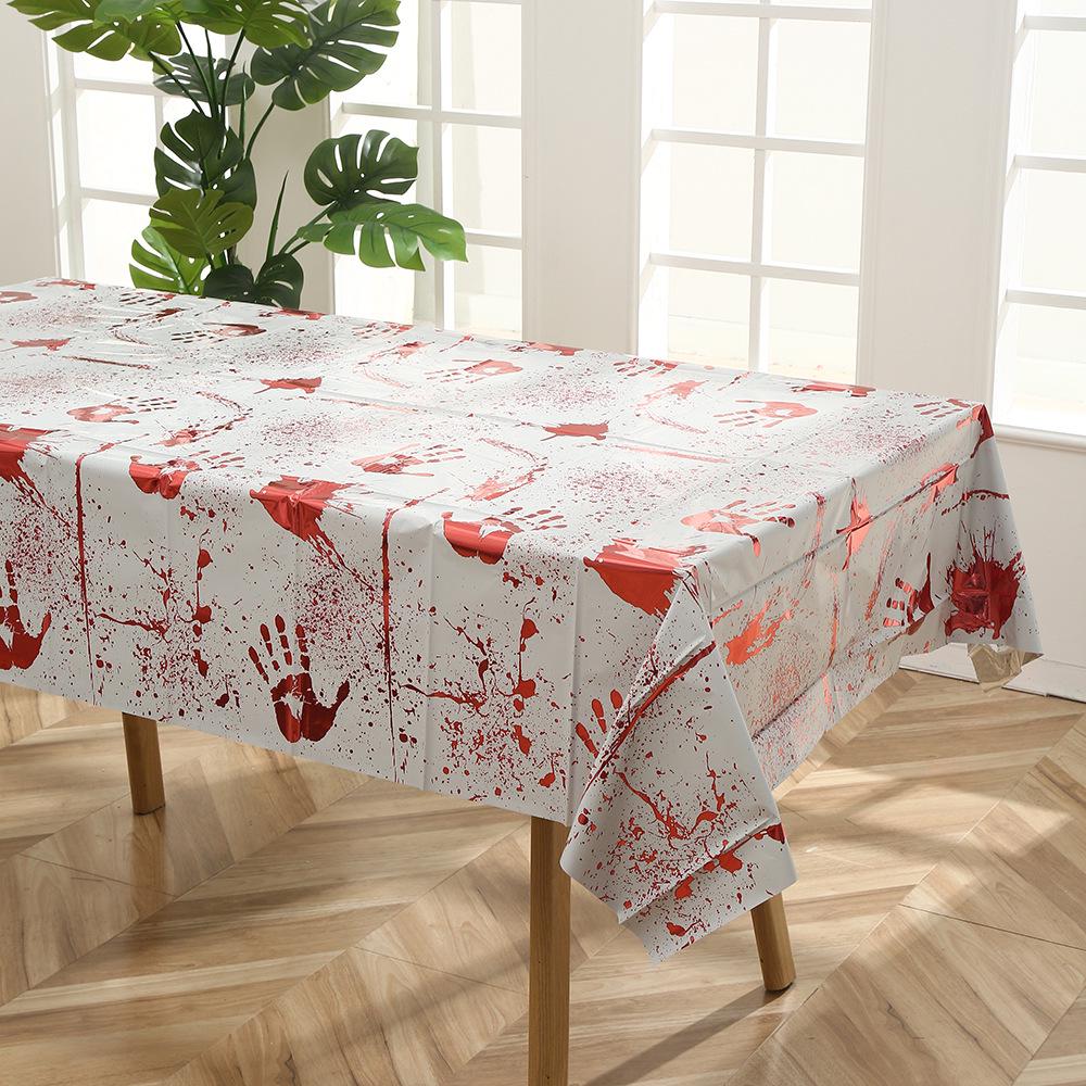Halloween & Christmas Theme PEVA Tablecloth - Disposable Party Decor