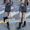 [Ushilai] Chelsea pleated retro short boots women's 2025 winter new thick-soled temperament versatile medium boots