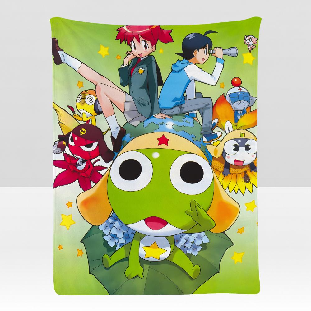 Anime K-Keroro G-Gunso Throw Soft Flannel Blanket for Bed Bedroom Sofa Picnic Throw Skin-friendly Breathable Gift Cover