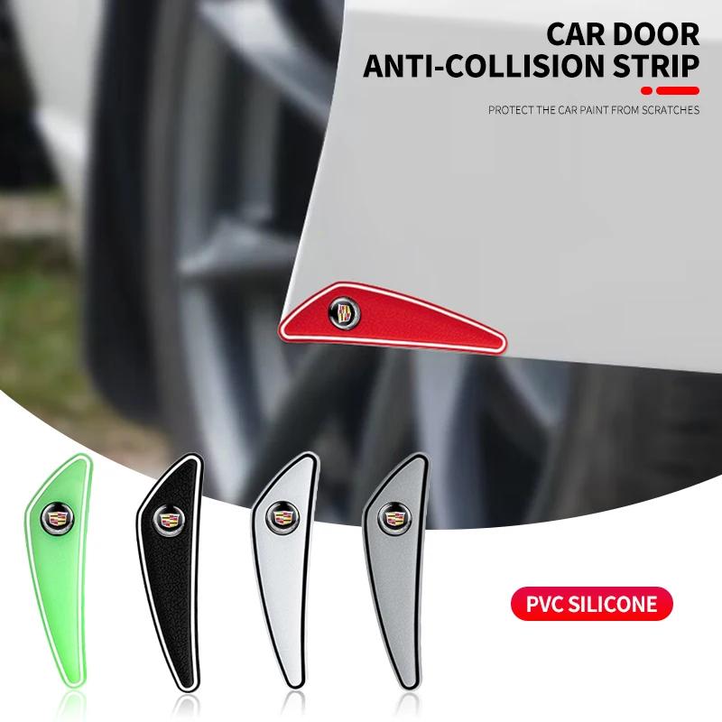 4pcs Car Body Bumper Antis-scratch Anti-collision Rubber Strips For Cadillac Escalade CTS ATS SRX STS XT5 XT4 XT6 XTS CT4