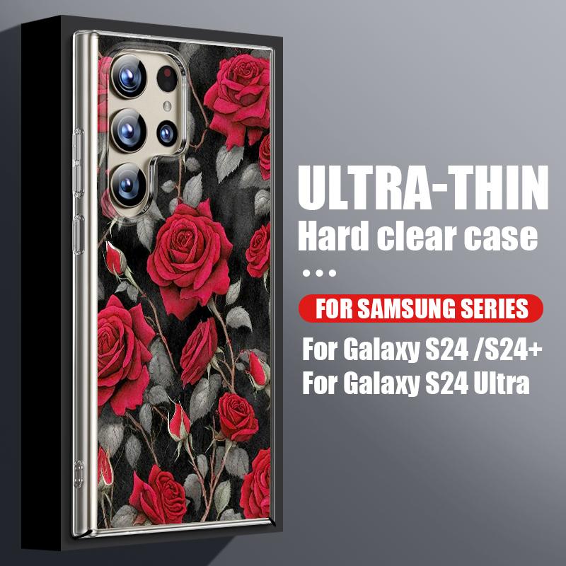 

Glow In The Dark Flower Phone Case For Samsung Galaxy S26 S25 S24 S23 Ultra S22 Plus S25 FE A56 A36 A26 A55 A54 A15 Clear Cover Galaxy A56 5G