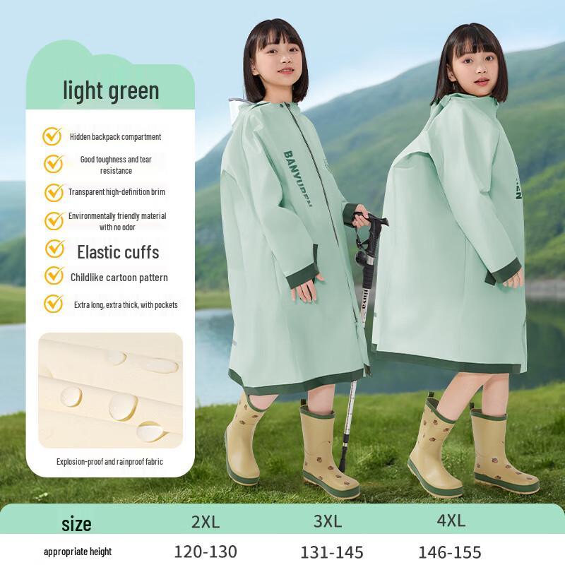 Banyuren Children s Full-Body Backpack Raincoat