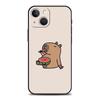Cute Capybara Phone Case For iPhone 17 16 15 Pro Max 11 12 13 14 7 8 Plus SE 2020 X XR XS Cover Soft Black