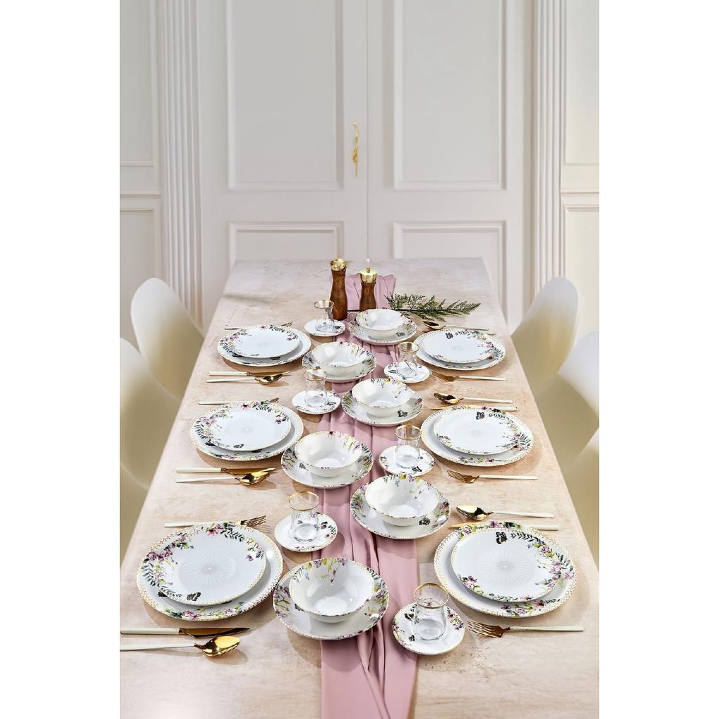 Natural Stone Energy 32 Piece Dinnerware And Breakfast Set For 6 People