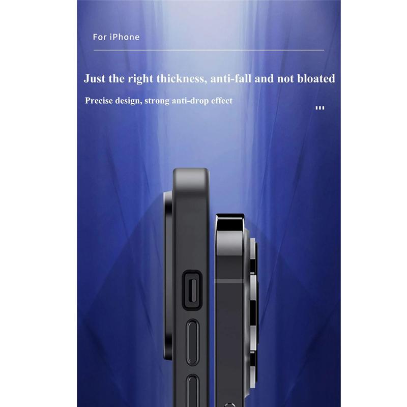 Matte Magnetic Phone Case for Magsafe Mag Safe iPhone Air 17E 17 E 16E 16 Pro Max 15 Plus 14 13 12 11 Frosted Translucent Back Phone Cover Accessories