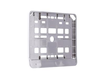 Porta-placa para motocicleta, cromado