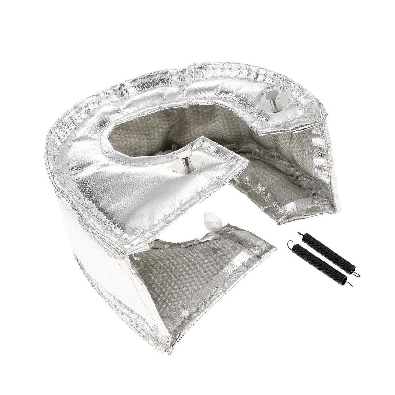 

T3 Титановый тепловой экран турбокомпрессора, защитная пленка, натуральный цвет серебряный