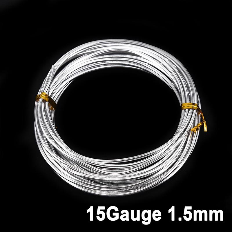 5m Aluminium Craft Wire Florist Artwork Making Beading Jewellery Sizes