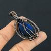 Blue Flash Labradorite Handmade Pendant, Natural Gemstone Jewelry, 999 Copper Wire Wrapped Pendant Jewelry, For Gift