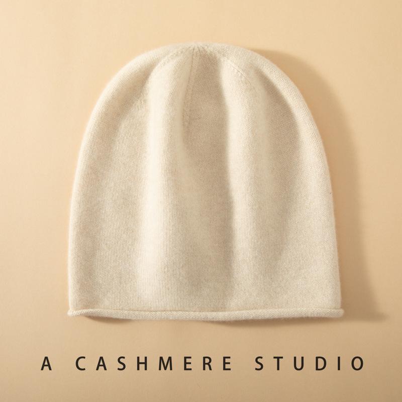 100% Cashmere Women's Elegant Turban Hat - Soft, Warm, Versatile for Autumn & Winter