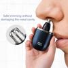 Multifunctional Hair Removal Tool with Double Edge Shaver Waterproof Beard Trimmer USB Charging for Travel