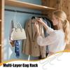 Purse Hanger Iron Bag Hanger for Closet Multi-layer Storage Rack Handbag Organizer for Daily Display Scarves Belts Hat Wardrobe