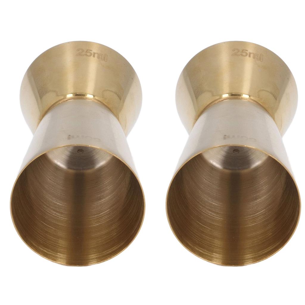 Double Head Cocktail Jigger Stainless Steel Gold Wine Jigger Bar Measuring Cup for Restaurant