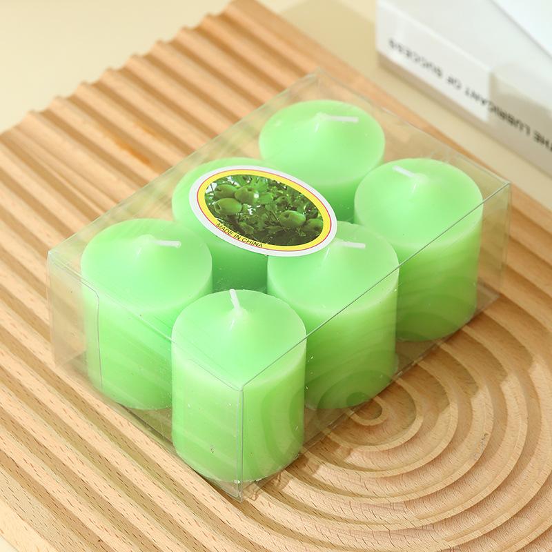 6 PVC Boxed Cup Wax Bar Ins Proposal Creative Picture Pose Candy Color Power Outage Emergency Candle