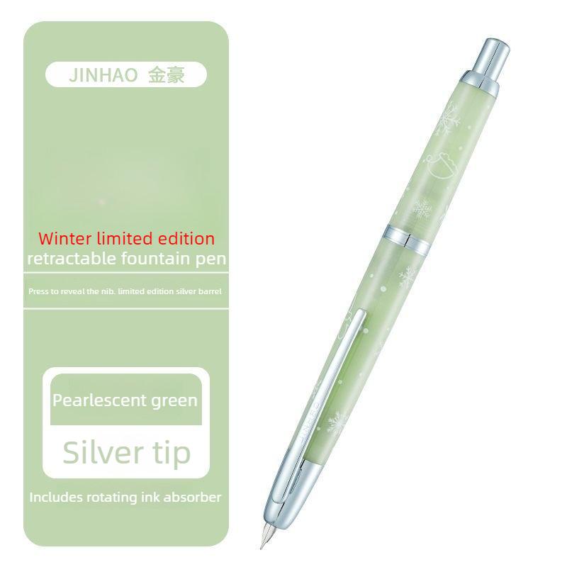 

Burgundy Limited Edition!!! JINHAO 20 Press Fountain Pen Retractable Writing Ink Converter Stationery School Supplies PK 10 A1 03