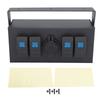 Toggle Rocker Switch Panel Versatile Fireproof Water Resistant 4 Gang Rocker Switch Box for Ships Yachts RVs Buses